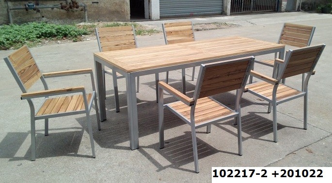 アルミ フレーム木製家具、 再生木材家具101325 + 201016-3仕入れ・メーカー・工場