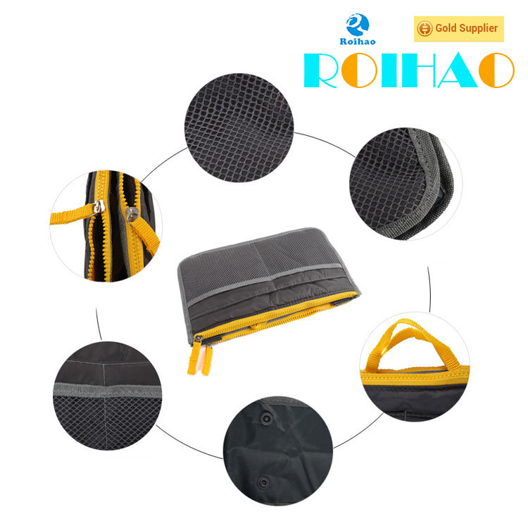 Roihao 2015 new products mesh fashion travel cosmetic bag