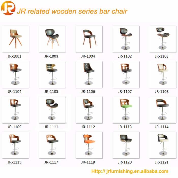Fashional Style High Quality Wooden Barstool / Bar Chair With Back