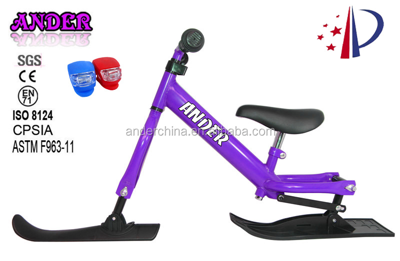 新しいスノースクーターバイク2014年/雪スキーを持つ子供のための自転車ライト問屋・仕入れ・卸・卸売り