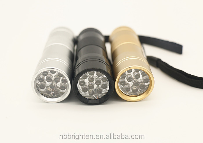 安い中国工場供給3*aaaバッテリー駆動ledアルミのuvネイル硬化12365led懐中電灯仕入れ・メーカー・工場