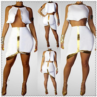 新ファッションのドレス熱い販売22014年ピースbodycon白い包帯ドレスのセレブオフ- 肩セクシーc002クラブのパーティードレス問屋・仕入れ・卸・卸売り