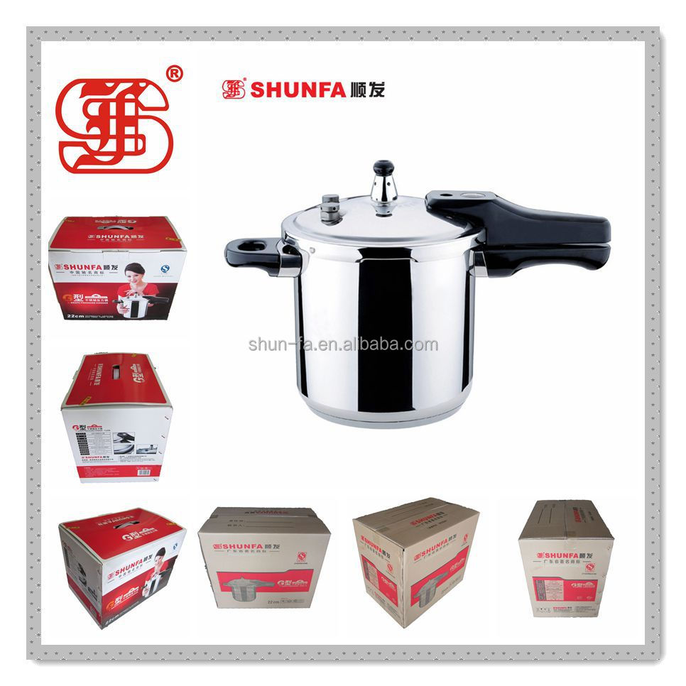 Shunfag- 形状三枚重ねのステンレス鋼4.5l-10.0l圧力鍋問屋・仕入れ・卸・卸売り