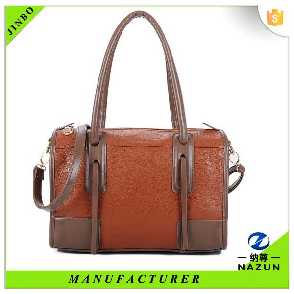 China new design unique luxury handbag vintage brown woman bags