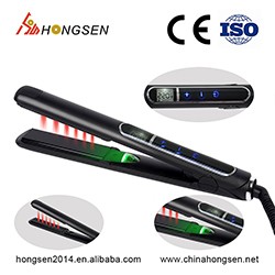 Best selling name brand electric hair brush comb hair straightener