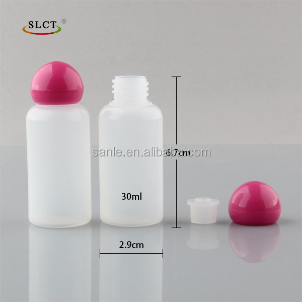 Sample bottles for cosmetic oil manufacture