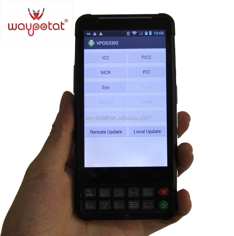 Waypotat4.3インチディスプレイのモバイルnfcvpos3392msr付きpos端末仕入れ・メーカー・工場