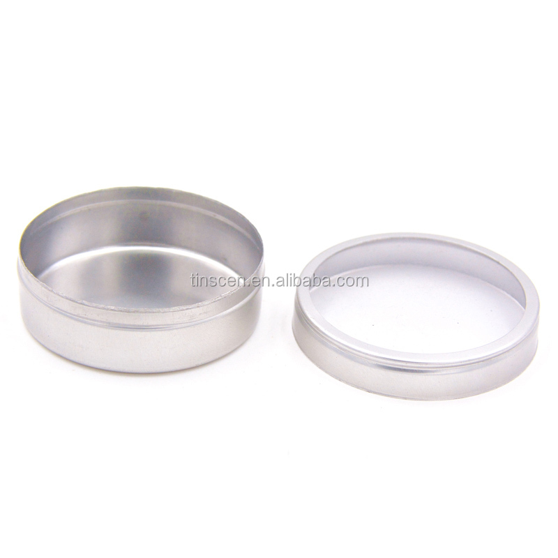 round plain  tin gift   packaging boxes with clear PVC window lid.JPG