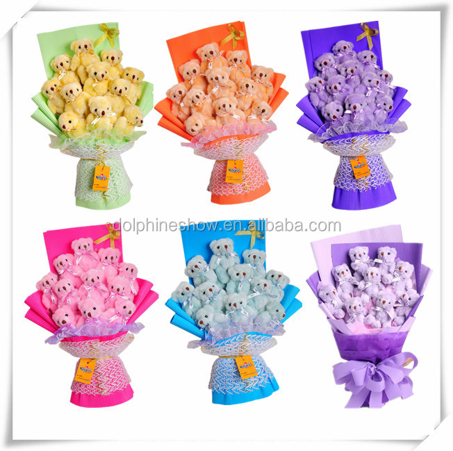 miss kitty plush toy bouquet gift box
