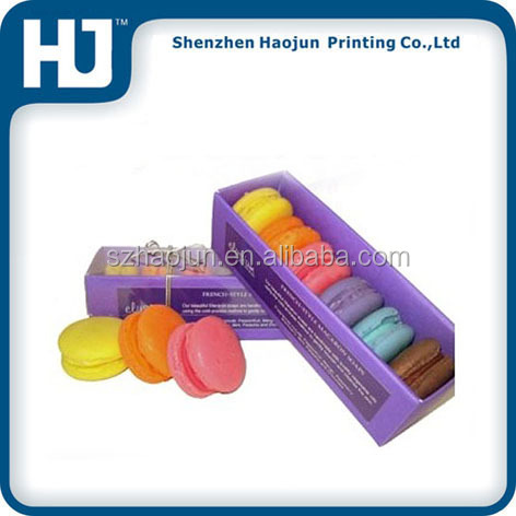 12 pcs macarons PVC windows packaging box with blister tray