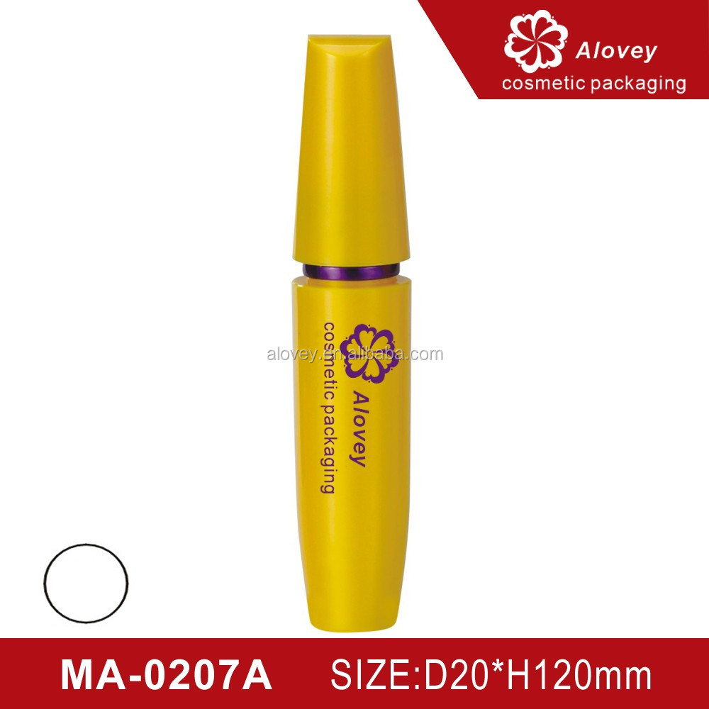 Hot Selling Yellow Elegant Shape Mascara Tube Cosmetic Packaging Buy Mascara Tube Cosmetic