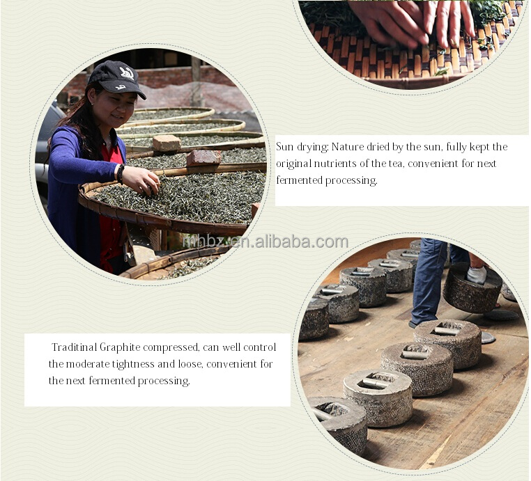 Drying compressed pu erh tea