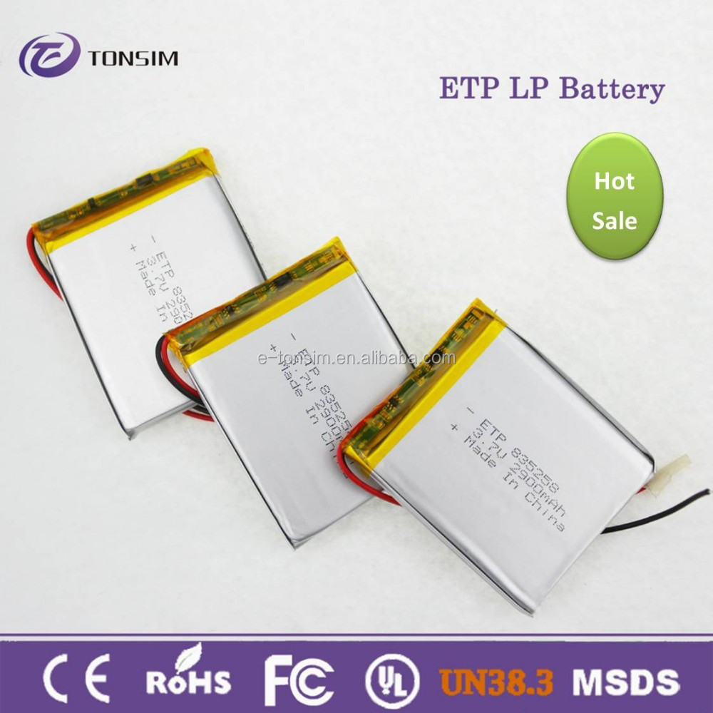 7v Lipo Battery 2900mah Rechargeable Lithium Ion Polymer Battery 