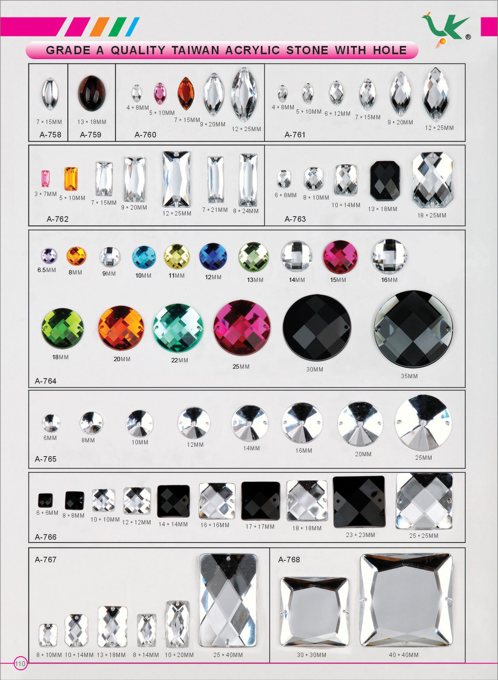 各種形色に接着剤アクリルラインストーン多面的なプラスチック製の宝石のクラフティング仕入れ・メーカー・工場