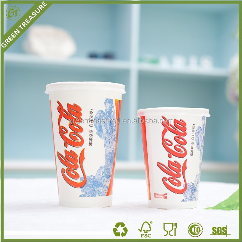 2016 350 ミリリットル ソーダ カップ 、 ホット販売ロゴ カスタム炭酸飲料カップ 、 Pe コーティング さ れ た防水炭酸飲料紙コップ仕入れ・メーカー・工場