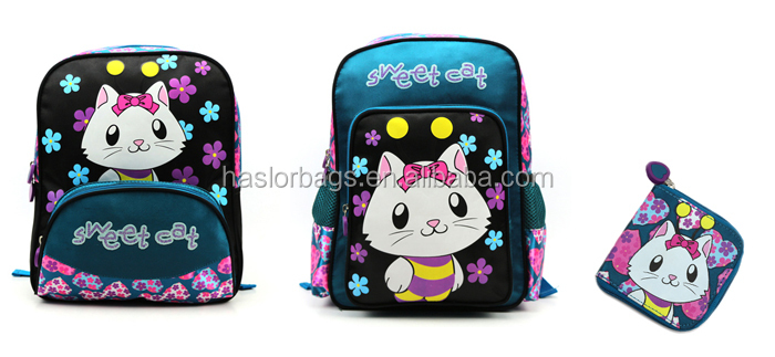 2015 Cute cartoon kids school bags, preschool backpack