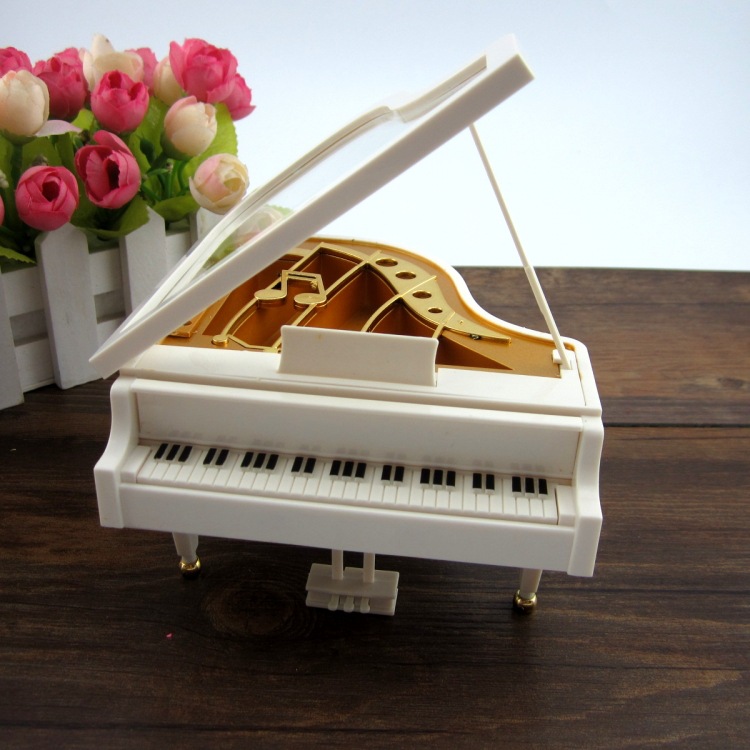 新しいデザインn2602015スタイルの白いピアノオルゴール仕入れ・メーカー・工場