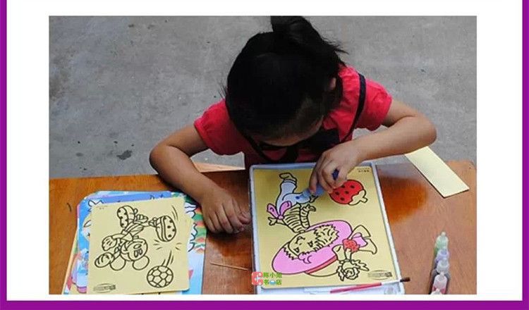 Купить песок живописи набор 8 цвет для детей детей краска обучения ...