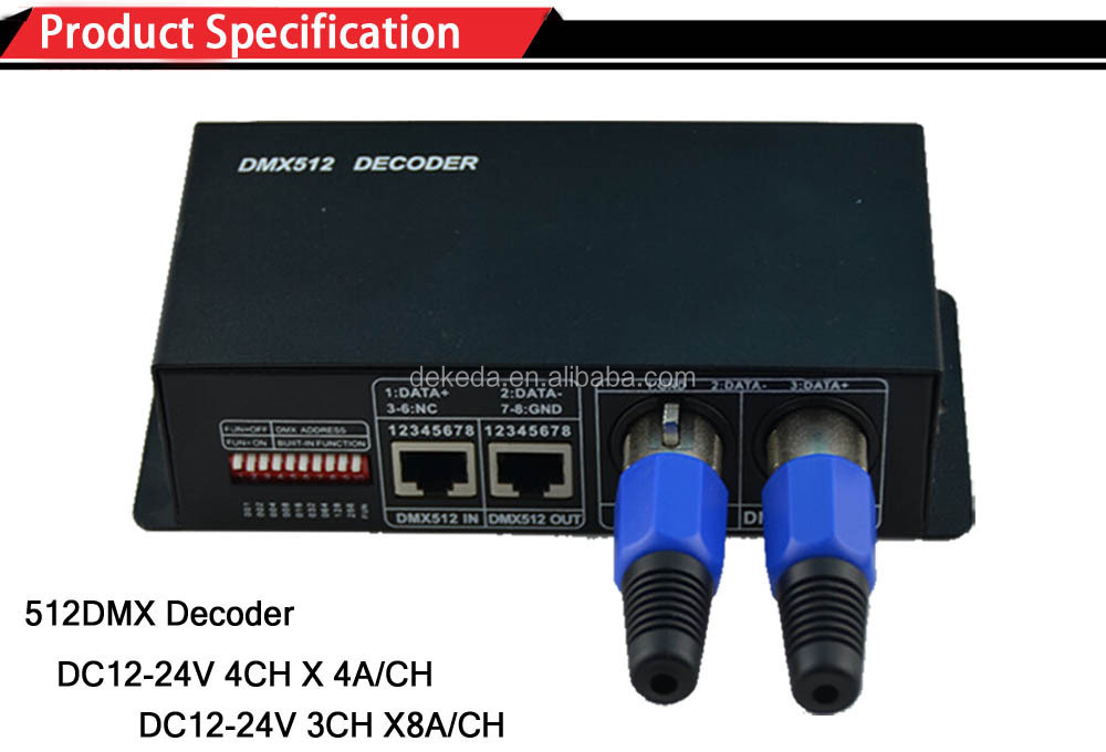 Dc12-24v5123チャネルusbledコントローラdmxrgbledコントローラ仕入れ・メーカー・工場