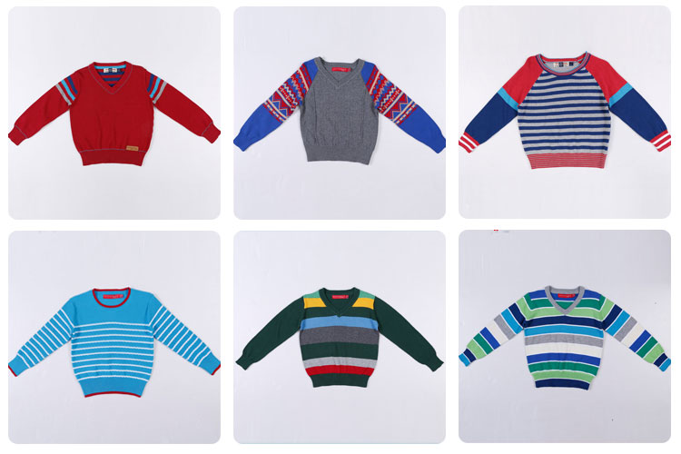 中国の製造元カスタマイズされた高品質の快適な子供の赤ちゃんのセーターのデザインネイビーと緑の子のニットセーター仕入れ・メーカー・工場