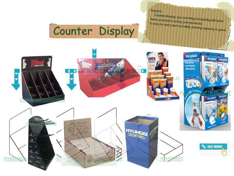 Cardboard Pallet Display for Chewing Gum Display Rack
