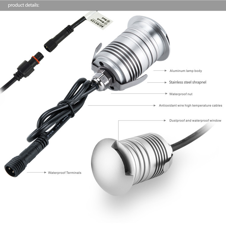 新しいdesigh室内装飾壁照明ledウォールランプアルミ高電力3ワット12ボルト側デッキledライト仕入れ・メーカー・工場