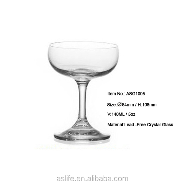 ASG1005-140ml 5oz Romantic Dating Table Drink Ware The Long Stem Champagne Glass Coupes!Small 5oz Champagne Glass Coupe