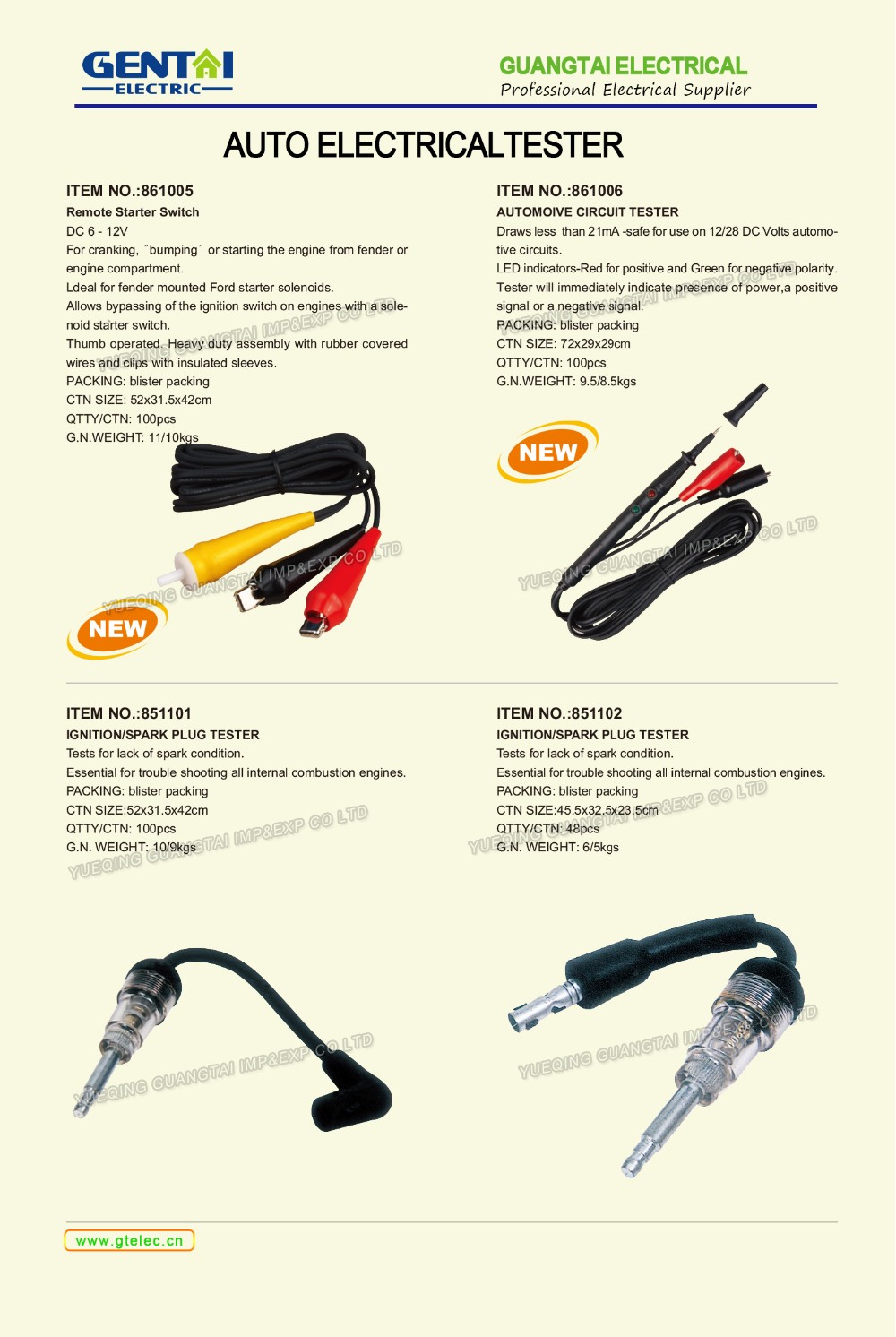 Dc 12v Automotive Circuit Tester With Dual Color Led Indicator Lights