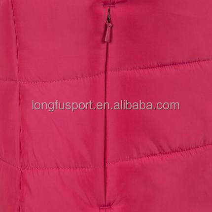 女性の袖なしのジャケットピンクカラーノースリーブの女性のベストのトップス仕入れ・メーカー・工場