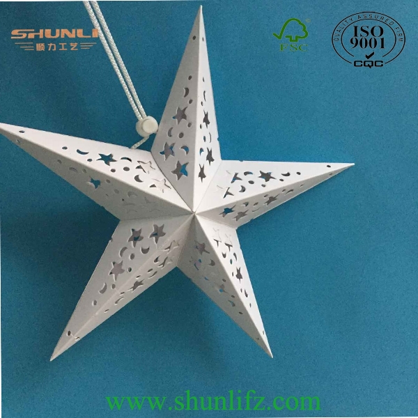 インドの紙つ星の提灯のためのeuクリスマスhotsaleパターン紙スター仕入れ・メーカー・工場