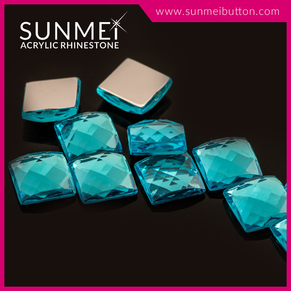 square shaped acrylic stones for clothes decoration