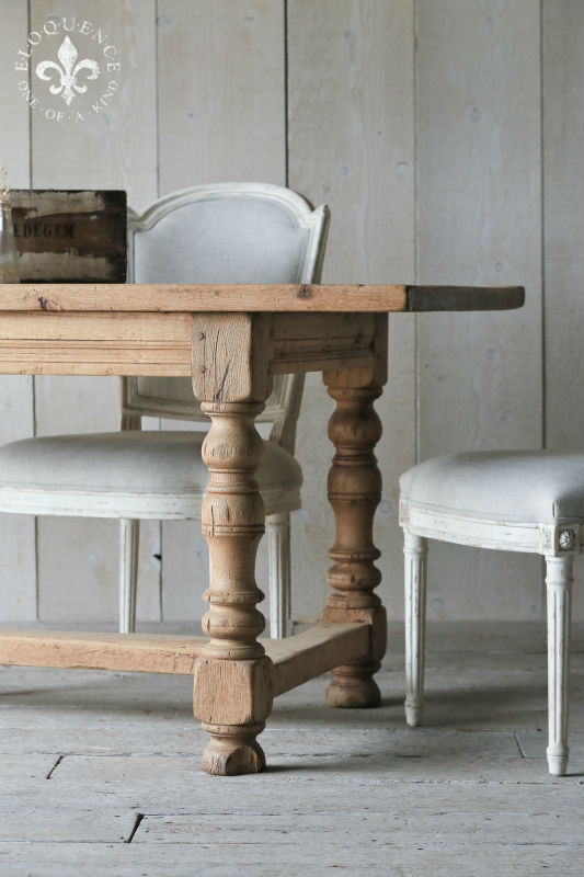 Estilo rústico antiguo de madera maciza estilo francés mesa ... Muebles de comedor rustico antiguo