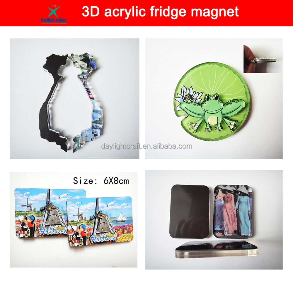 人気のあるプラスチックアクリル冷蔵庫用マグネット写真インサート( dw- 1168)問屋・仕入れ・卸・卸売り