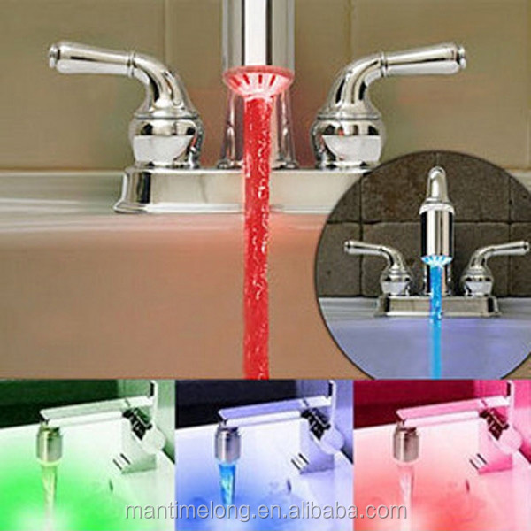Led Tap Light 3 Colors Changing Tap Temperature Sensor Water Tap Buy