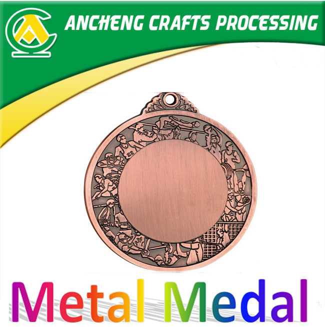 アンティークシルバーの金属製のメダル/プロモーションスポーツメダル仕入れ・メーカー・工場