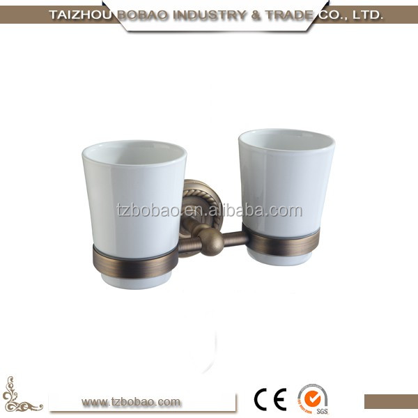 6708F antique double tumbler holder