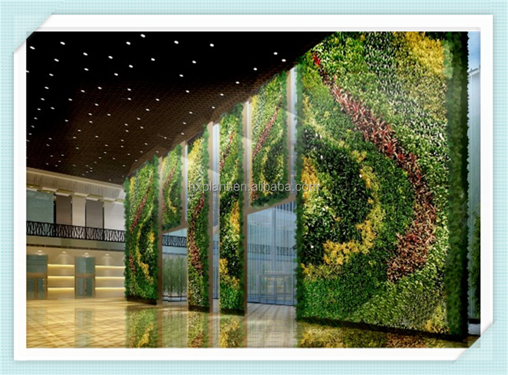 Muro vegetale verde, artificiale finto muro vegetale di parete di ... Giardino verticale artificiale