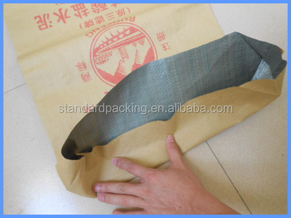 クラフト紙積層brwon用pp不織布バッグは、 セメントを詰める仕入れ・メーカー・工場