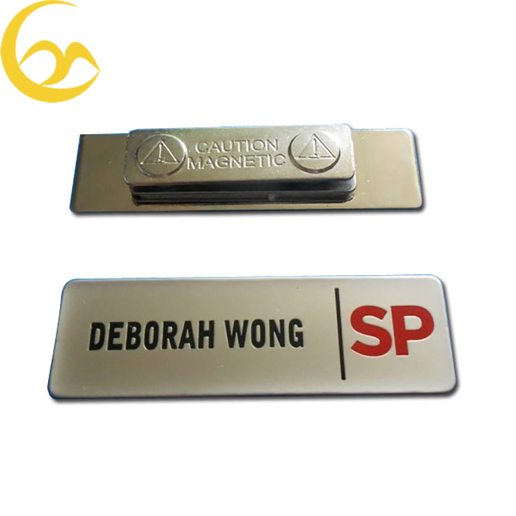 Custom Made Magnetic Back Name Badge   Name Tag With Your Logo - Buy 