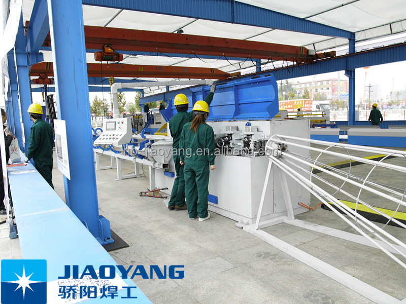 full automatic steel bar welded mesh machine poduction line