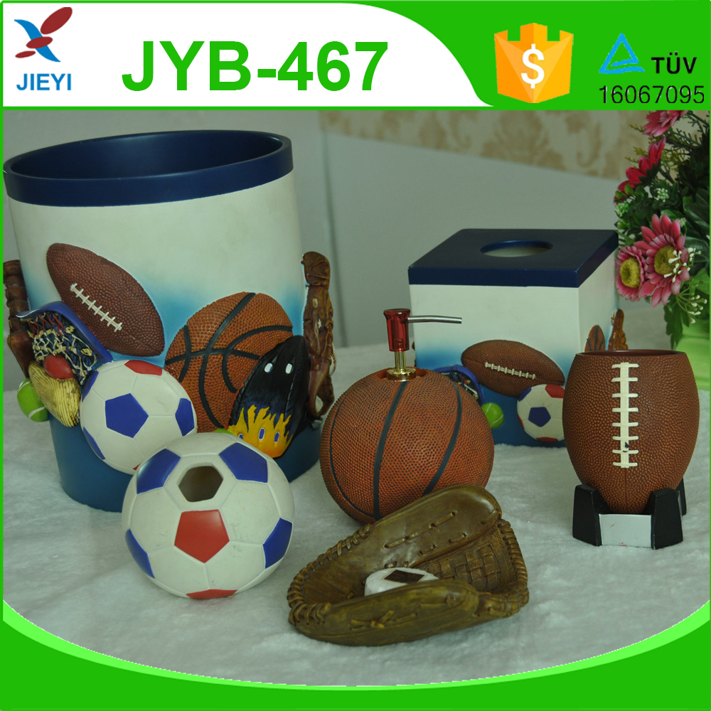 Hot Sale Sport Theme Cute Bathroom Sets For Kids Bathroom