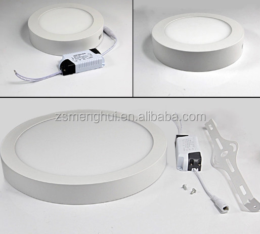 実践的なプロジェクトのアルミニウムハウジングプロモーション18wラウンド凹型ledパネルライト仕入れ・メーカー・工場