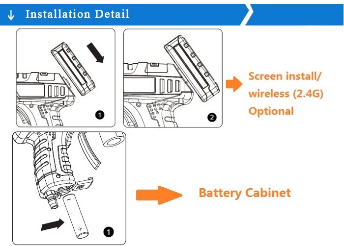 Multi-fonction jetting injector machine endoscope borescope camera