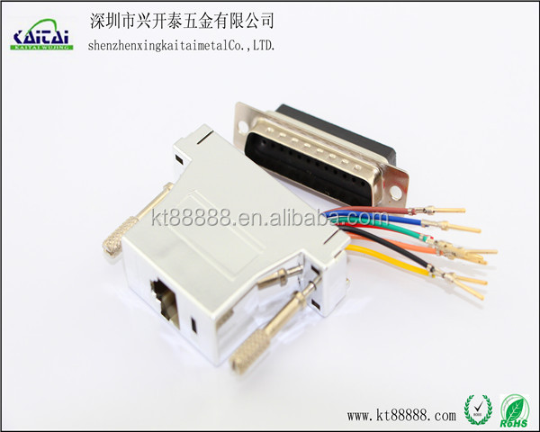 RJ45 TO D type 25 pin male adapter仕入れ・メーカー・工場