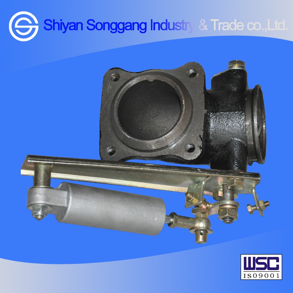 Exhaust Brake Valve Assembly And Outlet Connecting Pipe With