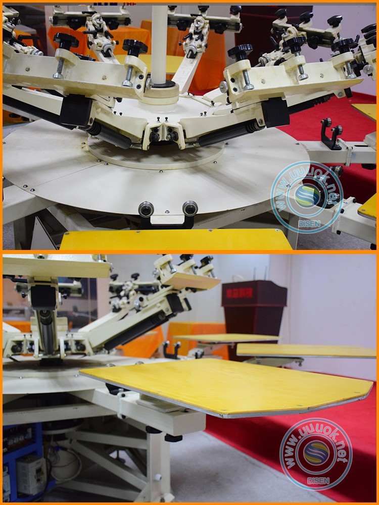 Automatic roll to roll 8 color t-shirt cylinder digital silk semi auto screen printing machine