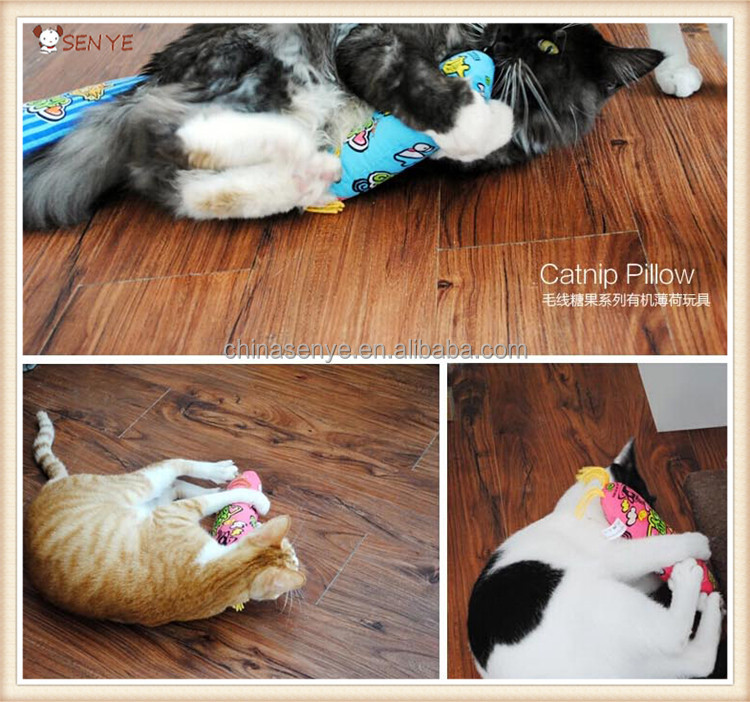 キャンディ形の漫画のウールのキャットニップチューおもちゃ猫のおもちゃ猫の枕仕入れ・メーカー・工場