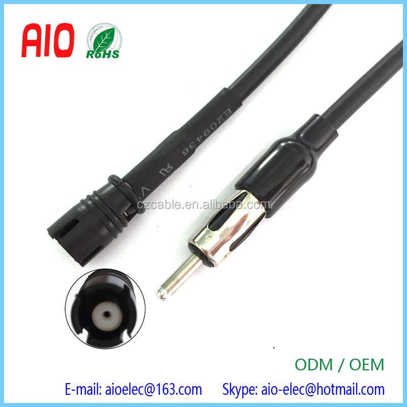 Din Male To Raku Female Aerial Antenna Mast Adapter Lead Cable For