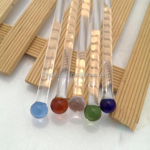 glass mixing swizzle stick