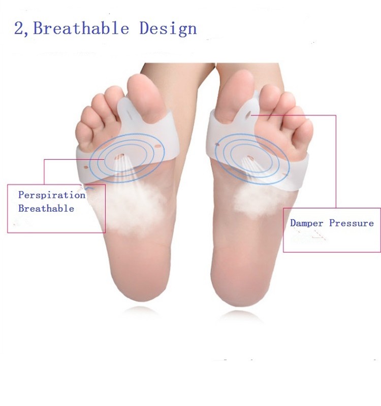 Gel Big Toe Bunion Protector Hallux Valgus Orthopedic Cushion Metatarsal Pads Toe Separators Insole